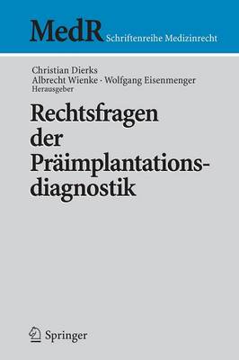Rechtsfragen Der Praimplantationsdiagnostik (Paperback)