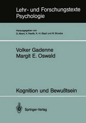 Kognition und Bewusstsein - Lehr- und Forschungstexte Psychologie 40 (Paperback)