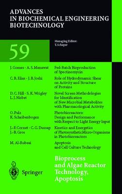 Bioprocess and Algae Reactor Technology, Apoptosis - Advances in Biochemical Engineering/Biotechnology 59 (Hardback)