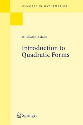 Introduction to Quadratic Forms - Classics in Mathematics (Paperback)