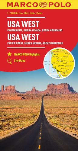 USA West Marco Polo Map - Marco Polo