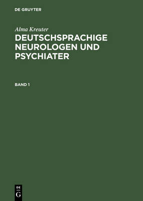 Deutschsprachige Neurologen und Psychiater (Hardback)
