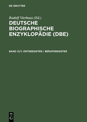 Ortsregister / Berufsregister (Hardback)