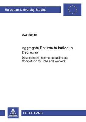 Aggregate Returns to Individual Decisions: Development, Income Inequality and Competition for Jobs and Workers - Europaische Hochschulschriften Reihe 5: Volks- und Betriebswirtschaft 3005 (Paperback)