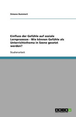 Einfluss Der Gefuhle Auf Soziale Lernprozesse - Wie Koennen Gefuhle ALS Unterrichtsthema in Szene Gesetzt Werden? (Paperback)