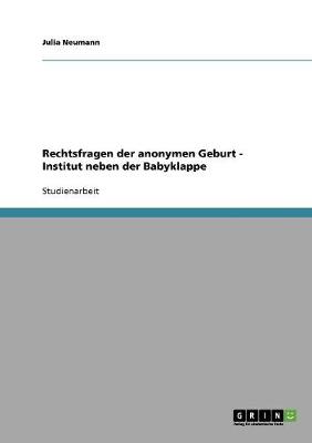 Rechtsfragen Der Anonymen Geburt - Institut Neben Der Babyklappe (Paperback)