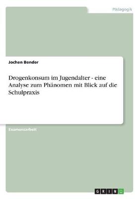 Drogenkonsum Im Jugendalter - Eine Analyse Zum Phanomen Mit Blick Auf Die Schulpraxis (Paperback)