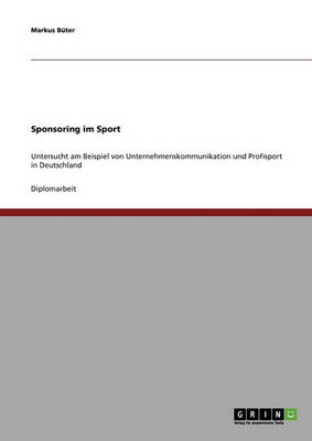 Sponsoring Im Sport (Paperback)