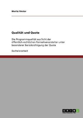 Qualit t Und Quote (Paperback)