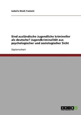 Sind Auslandische Jugendliche Krimineller ALS Deutsche? Jugendkriminalitat Aus Psychologischer Und Soziologischer Sicht (Paperback)