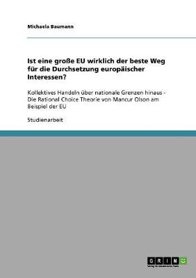 Ist Eine Groe Eu Wirklich Der Beste Weg Fur Die Durchsetzung Europaischer Interessen? (Paperback)