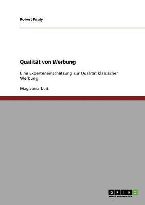 Qualitat Von Werbung (Paperback)