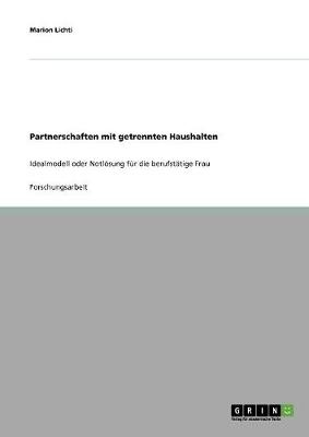 Partnerschaften Mit Getrennten Haushalten (Paperback)