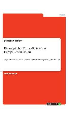 Ein Moglicher Turkei-Beitritt Zur Europaischen Union (Paperback)