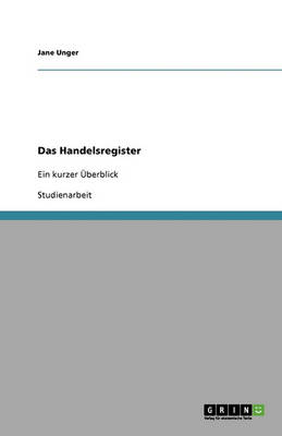 Das Handelsregister (Paperback)
