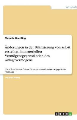 Anderungen in Der Bilanzierung Von Selbst Erstellten Immateriellen Vermogensgegenstanden Des Anlagevermogens (Paperback)