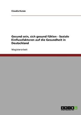 Gesund Sein, Sich Gesund Fuhlen - Soziale Einflussfaktoren Auf Die Gesundheit in Deutschland (Paperback)