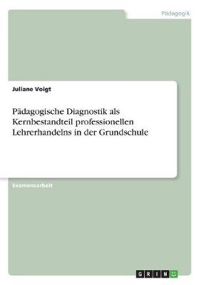 Padagogische Diagnostik ALS Kernbestandteil Professionellen Lehrerhandelns in Der Grundschule (Paperback)