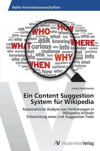 Ein Content Suggestion System Fur Wikipedia (Paperback)