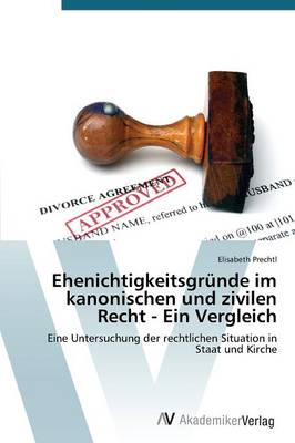 Ehenichtigkeitsgrunde Im Kanonischen Und Zivilen Recht - Ein Vergleich (Paperback)