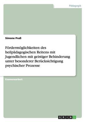 Fordermoglichkeiten Des Heilpadagogischen Reitens Mit Jugendlichen Mit Geistiger Behinderung (Paperback)