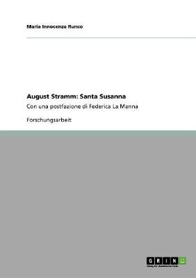 August Stramm: Santa Susanna (Paperback)