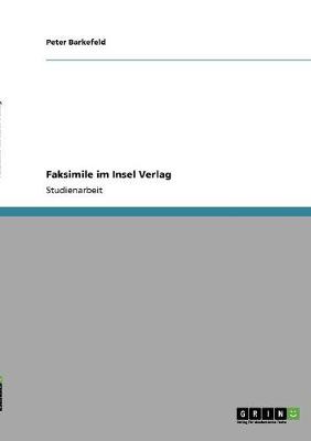 Faksimile Im Insel Verlag (Paperback)