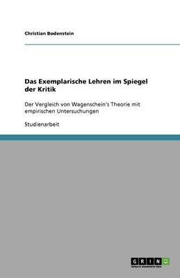 Das Exemplarische Lehren Im Spiegel Der Kritik (Paperback)