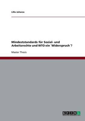 Mindeststandards Fur Sozial- Und Arbeitsrechte Und Wto Ein Widerspruch? (Paperback)