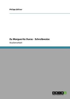 Zu Marguerite Duras - Schreibwaise (Paperback)