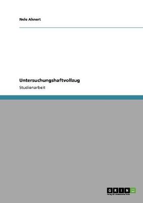Untersuchungshaftvollzug (Paperback)