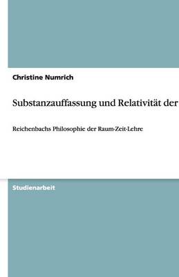 Substanzauffassung Und Relativitat Der Zeit (Paperback)