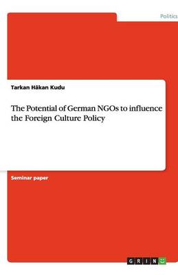 The Potential of German Ngos to Influence the Foreign Culture Policy (Paperback)