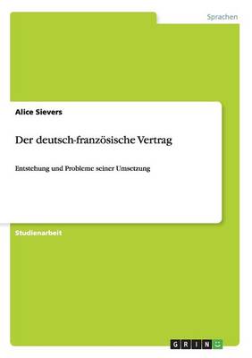 Der Deutsch-Franzosische Vertrag (Paperback)