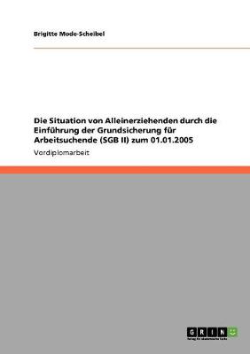 Die Situation Von Alleinerziehenden Durch Die Einfuhrung Der Grundsicherung Fur Arbeitsuchende (Sgb II) Zum 01.01.2005 (Paperback)