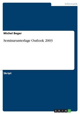 Seminarunterlage Outlook 2003 (Paperback)
