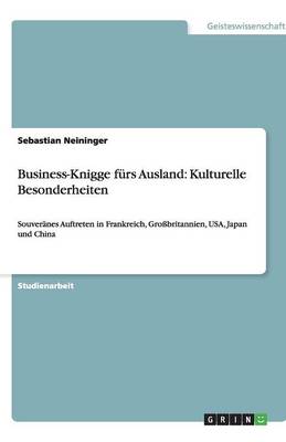 Business-Knigge Furs Ausland: Kulturelle Besonderheiten (Paperback)