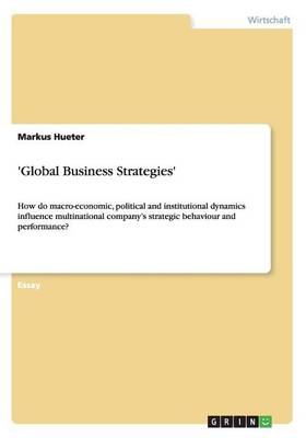 'global Business Strategies' (Paperback)