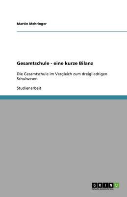Gesamtschule - Eine Kurze Bilanz (Paperback)