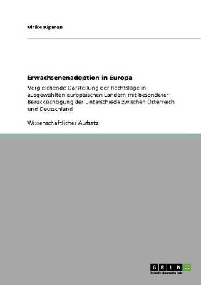 Erwachsenenadoption in Europa (Paperback)