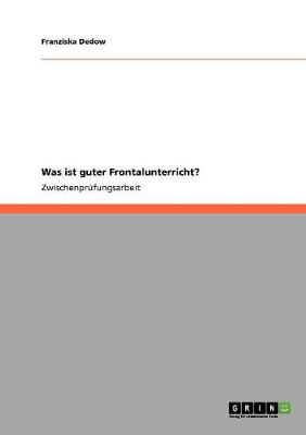 Was Ist Guter Frontalunterricht? (Paperback)