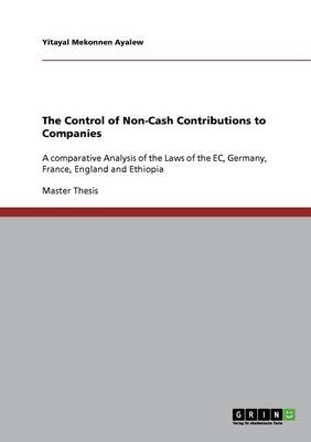 The Control of Non-Cash Contributions to Companies (Paperback)