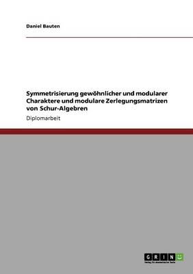Symmetrisierung Gewohnlicher Und Modularer Charaktere Und Modulare Zerlegungsmatrizen Von Schur-Algebren (Paperback)