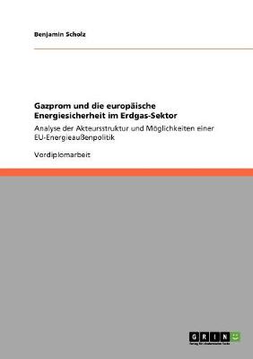 Gazprom Und Die Europaische Energiesicherheit Im Erdgas-Sektor (Paperback)