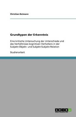 Grundtypen Der Erkenntnis (Paperback)