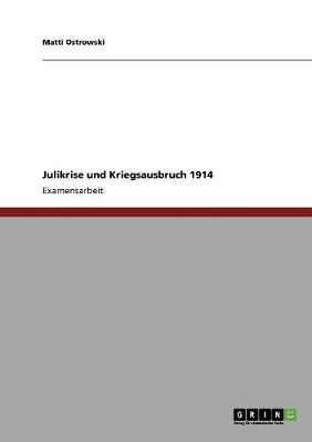 Julikrise Und Kriegsausbruch 1914 (Paperback)