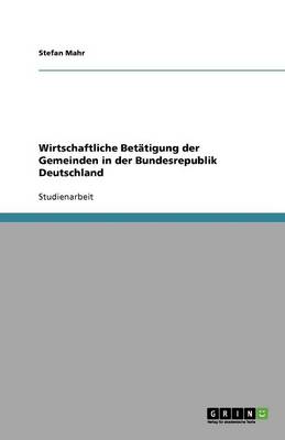 Wirtschaftliche Betatigung Der Gemeinden in Der Bundesrepublik Deutschland (Paperback)
