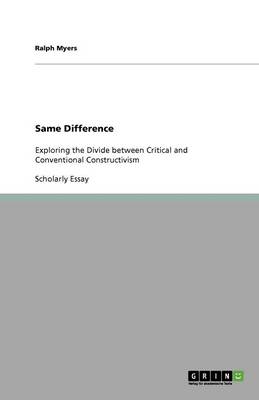 Same Difference (Paperback)