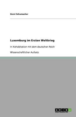 Luxemburg Im Ersten Weltkrieg (Paperback)