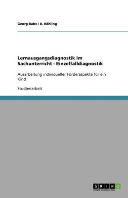 Lernausgangsdiagnostik Im Sachunterricht - Einzelfalldiagnostik (Paperback)